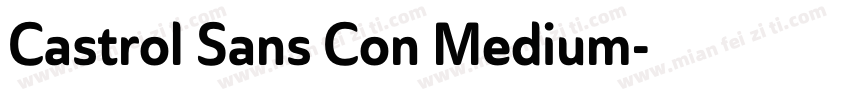 Castrol Sans Con Medium字体转换